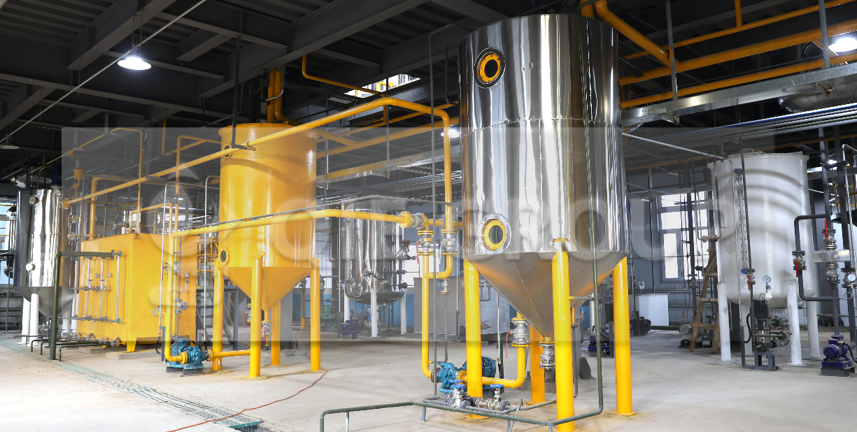Conception d'une usine de traitement d'huile de soja clé en main