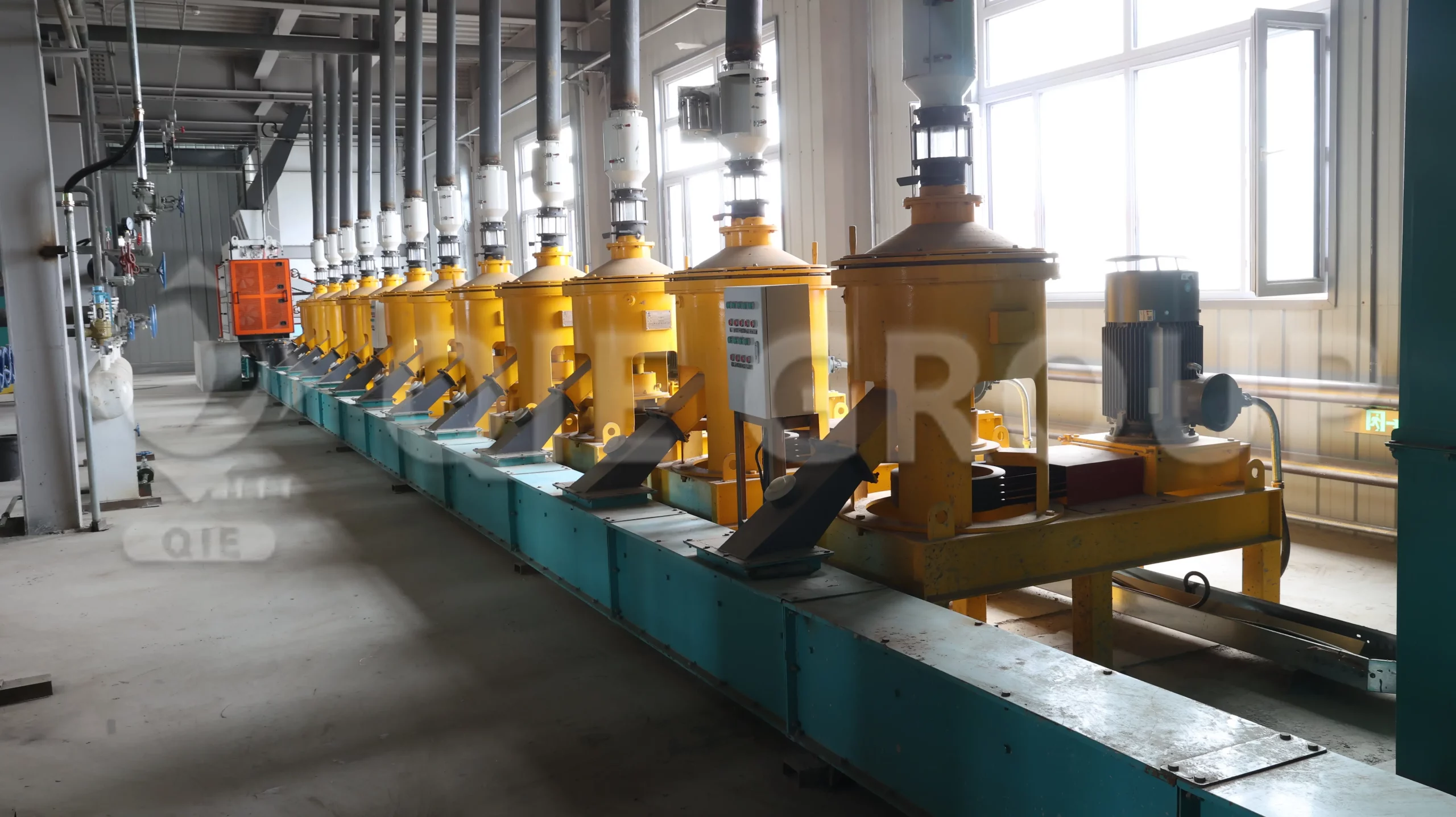 Sección de prensado de aceite de soja