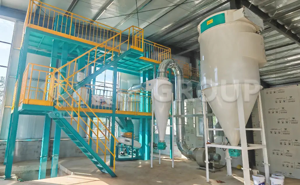 Los equipos de pretratamiento y prensado de semillas oleaginosas del Grupo QIE permiten una extracción de aceite eficiente antes de la extracción con solventes.