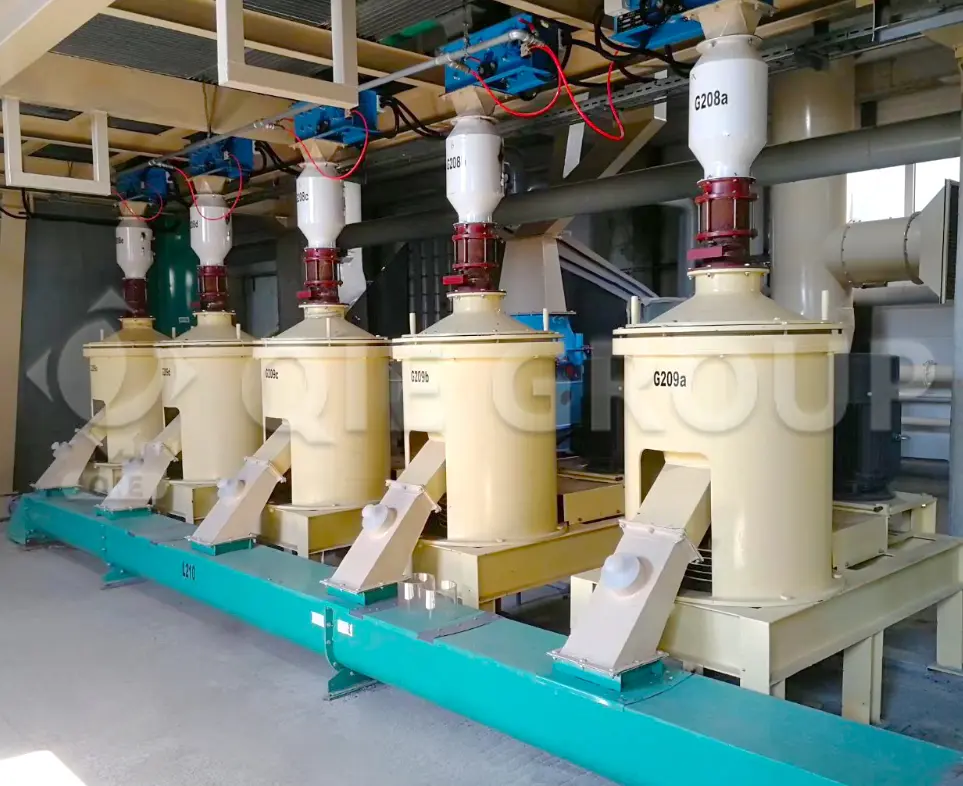 Una vista general del taller de procesamiento de aceite comestible, que muestra la solución llave en mano de QIE Group, incluido el diseño del equipo y la descripción general de la línea de producción.