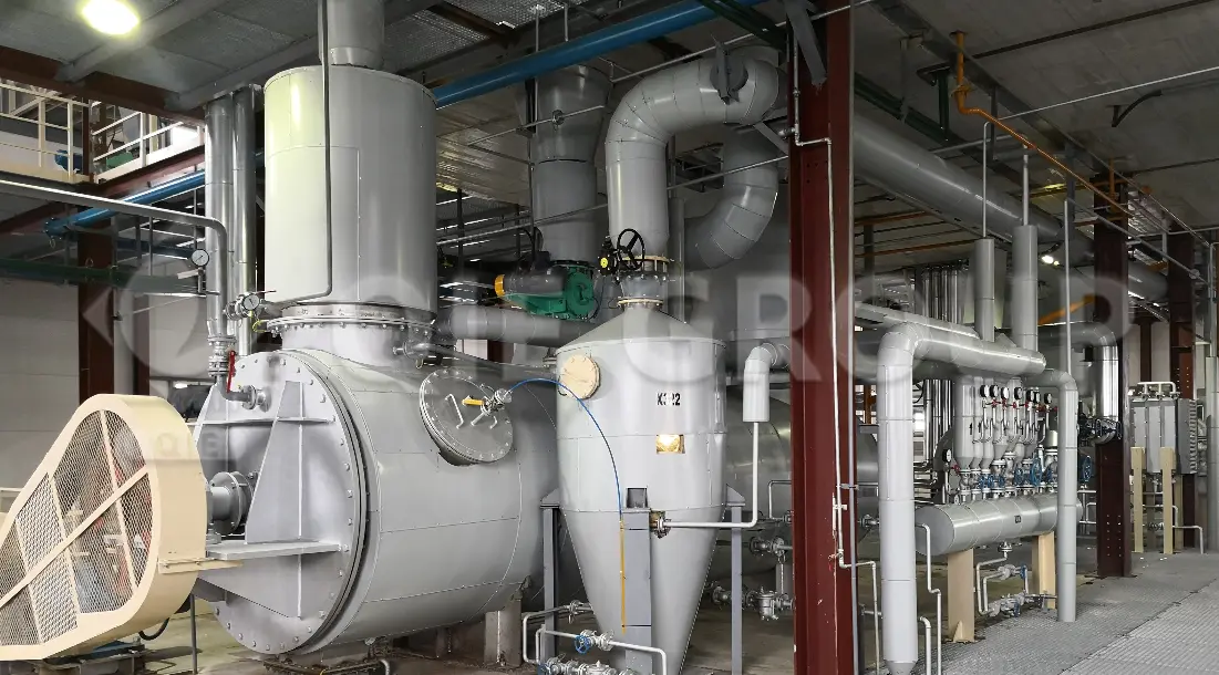 Descripción general del taller de extracción de aceite comestible mediante disolventes.