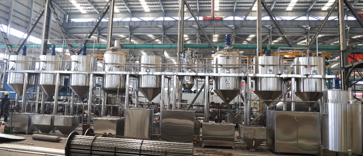 Descripción general del taller de refinación de aceites comestibles