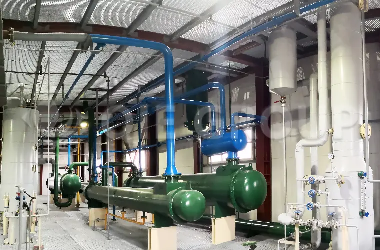 Equipos de extracción de orujo de aceituna para el procesamiento de aceite comestible.