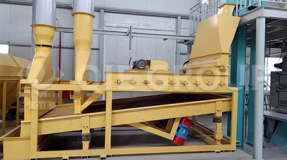 Máquina descascaradora de semillas de girasol para línea de pretratamiento de semillas oleaginosas.