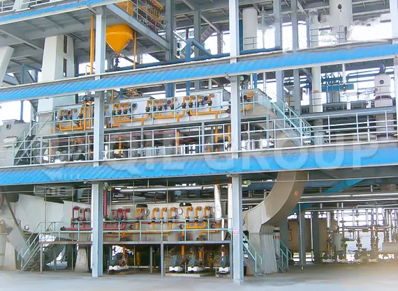 Extractor de bucle utilizado en el proceso de extracción por solvente de aceite comestible para el procesamiento de semillas oleaginosas.