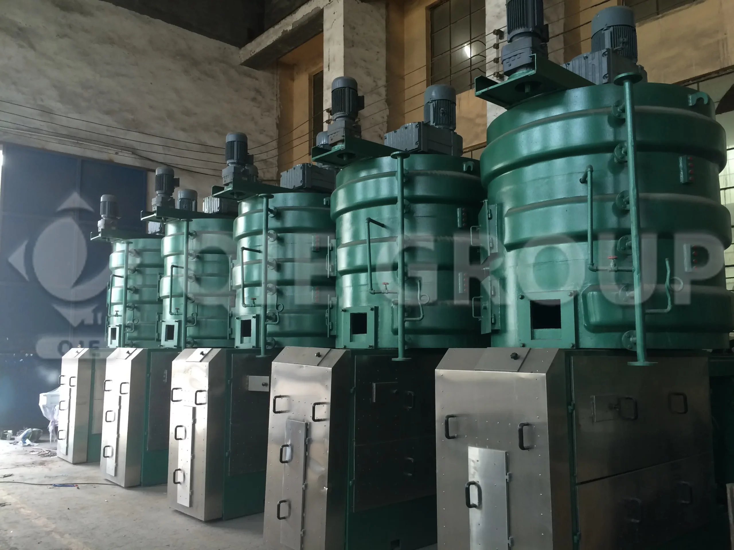 Prensa industrial de aceite de manteca de karité para la extracción de aceite de semilla de karité.